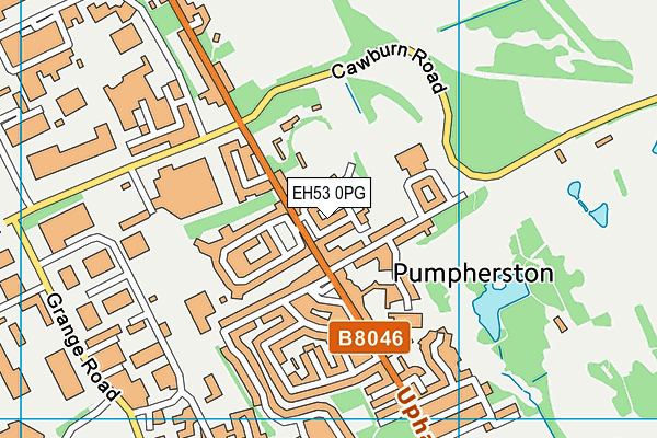 EH53 0PG map - OS VectorMap District (Ordnance Survey)