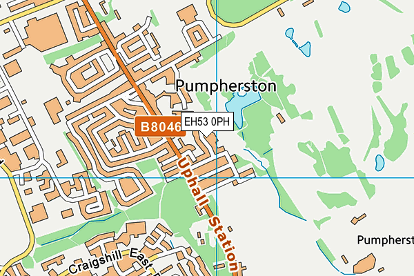 EH53 0PH map - OS VectorMap District (Ordnance Survey)