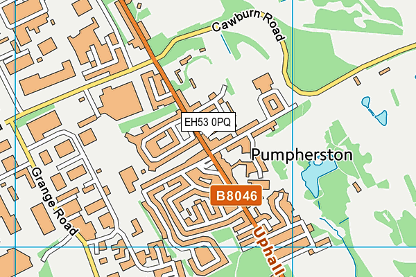 EH53 0PQ map - OS VectorMap District (Ordnance Survey)