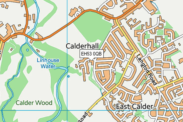 EH53 0QB map - OS VectorMap District (Ordnance Survey)