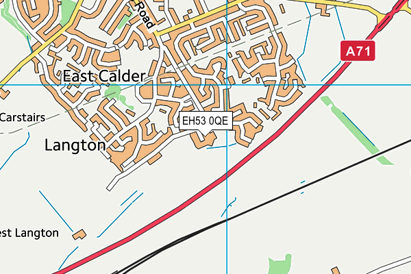 EH53 0QE map - OS VectorMap District (Ordnance Survey)