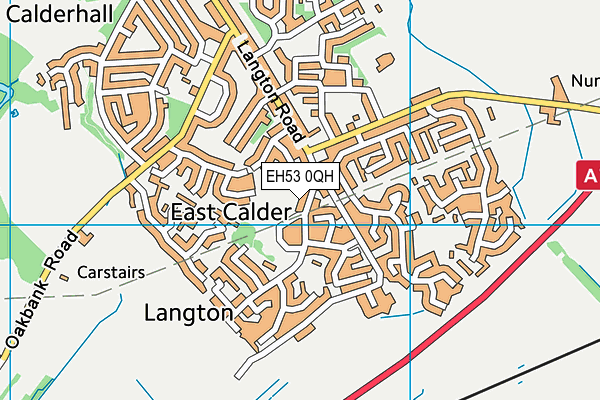 EH53 0QH map - OS VectorMap District (Ordnance Survey)