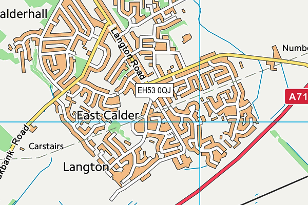 EH53 0QJ map - OS VectorMap District (Ordnance Survey)