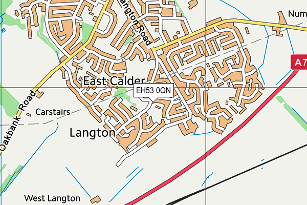 EH53 0QN map - OS VectorMap District (Ordnance Survey)