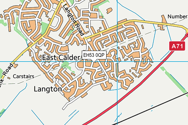 EH53 0QP map - OS VectorMap District (Ordnance Survey)