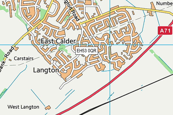 EH53 0QR map - OS VectorMap District (Ordnance Survey)