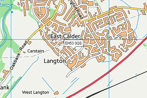 EH53 0QS map - OS VectorMap District (Ordnance Survey)