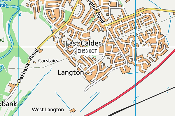 EH53 0QT map - OS VectorMap District (Ordnance Survey)