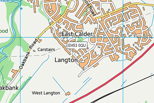 EH53 0QU map - OS VectorMap District (Ordnance Survey)