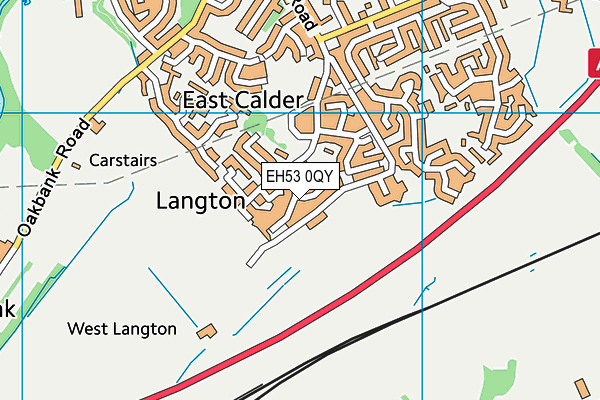 EH53 0QY map - OS VectorMap District (Ordnance Survey)