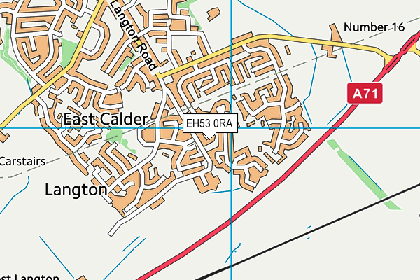 EH53 0RA map - OS VectorMap District (Ordnance Survey)