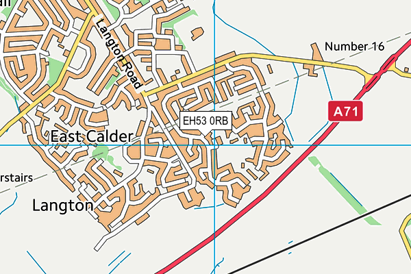 EH53 0RB map - OS VectorMap District (Ordnance Survey)