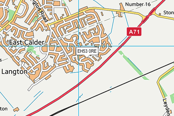 EH53 0RE map - OS VectorMap District (Ordnance Survey)