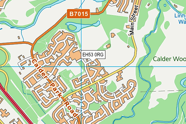 EH53 0RG map - OS VectorMap District (Ordnance Survey)