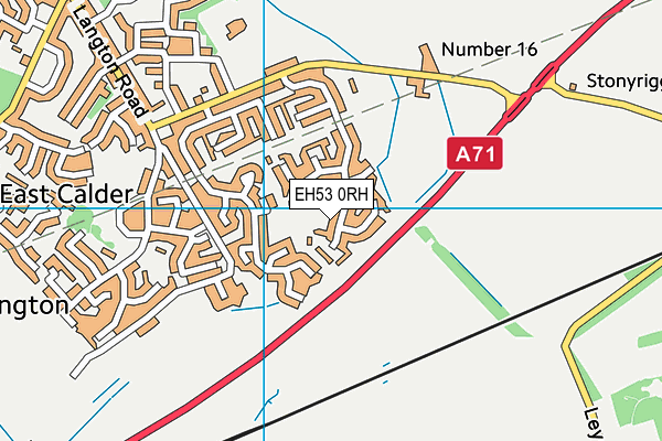 EH53 0RH map - OS VectorMap District (Ordnance Survey)