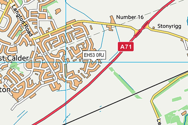 EH53 0RJ map - OS VectorMap District (Ordnance Survey)