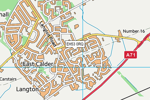 EH53 0RQ map - OS VectorMap District (Ordnance Survey)