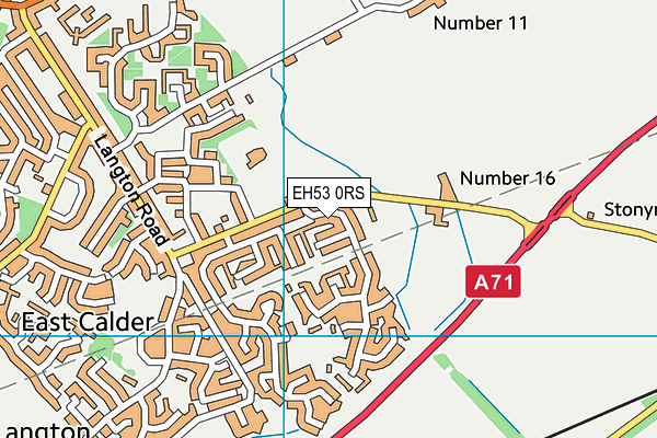 EH53 0RS map - OS VectorMap District (Ordnance Survey)