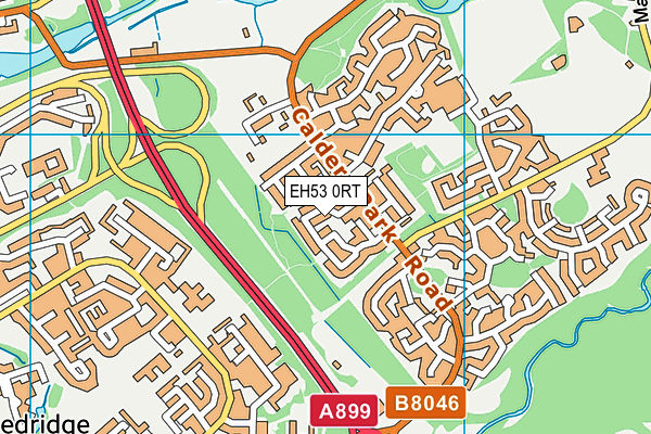 EH53 0RT map - OS VectorMap District (Ordnance Survey)