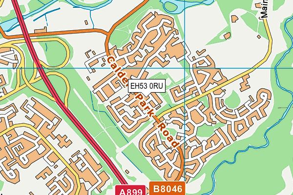 EH53 0RU map - OS VectorMap District (Ordnance Survey)