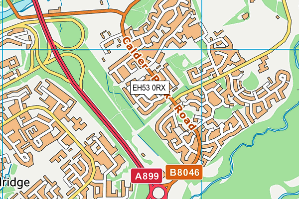 EH53 0RX map - OS VectorMap District (Ordnance Survey)