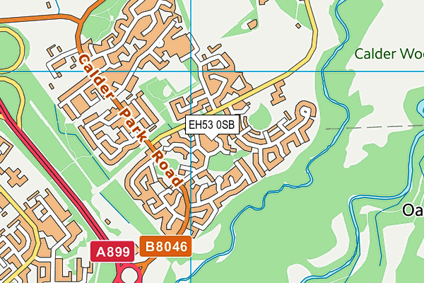 EH53 0SB map - OS VectorMap District (Ordnance Survey)