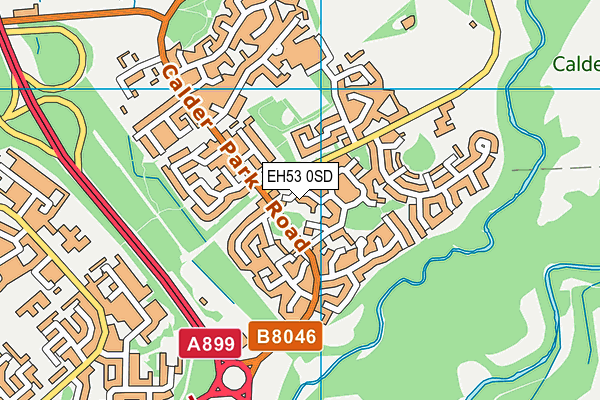 EH53 0SD map - OS VectorMap District (Ordnance Survey)