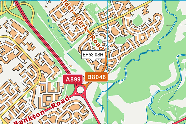 EH53 0SH map - OS VectorMap District (Ordnance Survey)