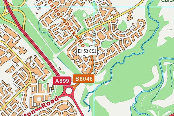 EH53 0SJ map - OS VectorMap District (Ordnance Survey)