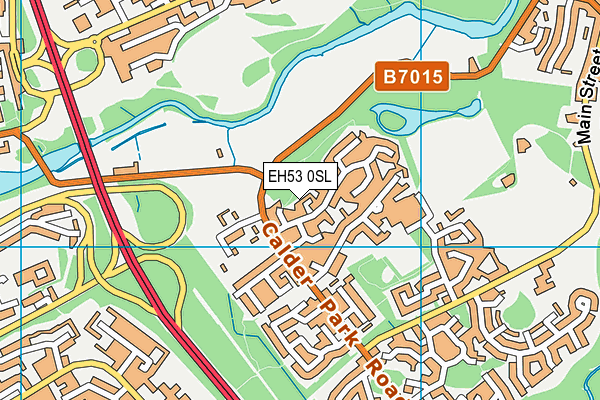 EH53 0SL map - OS VectorMap District (Ordnance Survey)