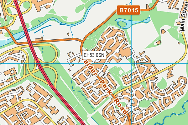 EH53 0SN map - OS VectorMap District (Ordnance Survey)