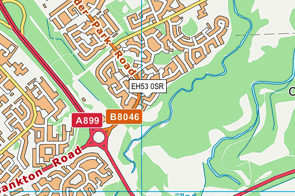 EH53 0SR map - OS VectorMap District (Ordnance Survey)