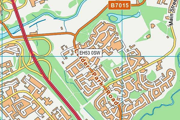 EH53 0SW map - OS VectorMap District (Ordnance Survey)