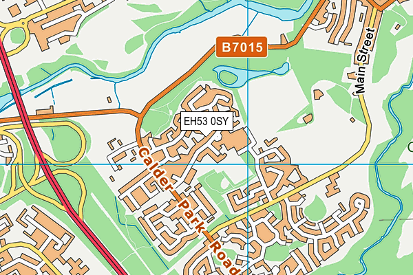 EH53 0SY map - OS VectorMap District (Ordnance Survey)