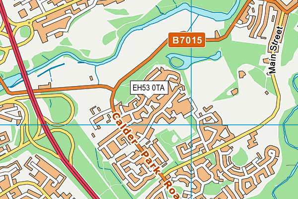 EH53 0TA map - OS VectorMap District (Ordnance Survey)