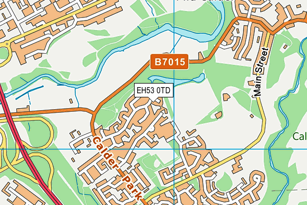 EH53 0TD map - OS VectorMap District (Ordnance Survey)