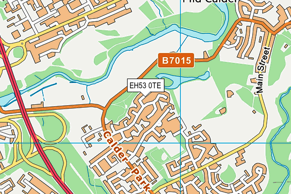 EH53 0TE map - OS VectorMap District (Ordnance Survey)