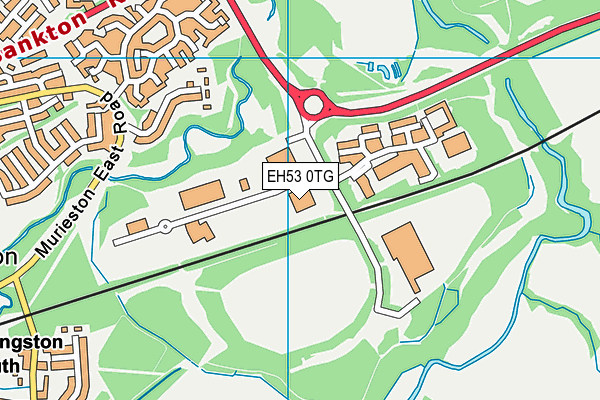 EH53 0TG map - OS VectorMap District (Ordnance Survey)