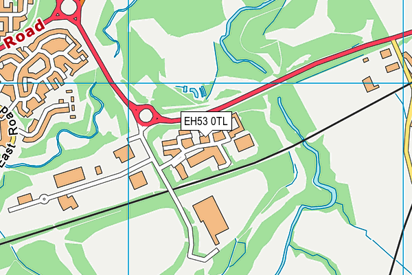 EH53 0TL map - OS VectorMap District (Ordnance Survey)