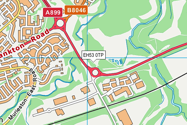 EH53 0TP map - OS VectorMap District (Ordnance Survey)