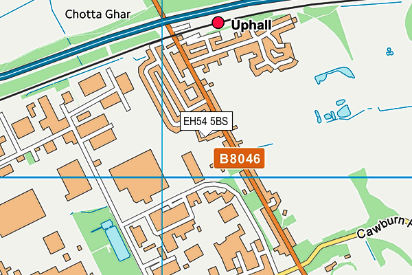 EH54 5BS map - OS VectorMap District (Ordnance Survey)