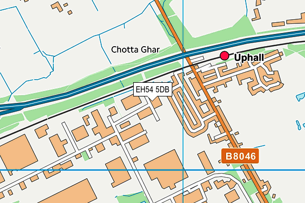 EH54 5DB map - OS VectorMap District (Ordnance Survey)