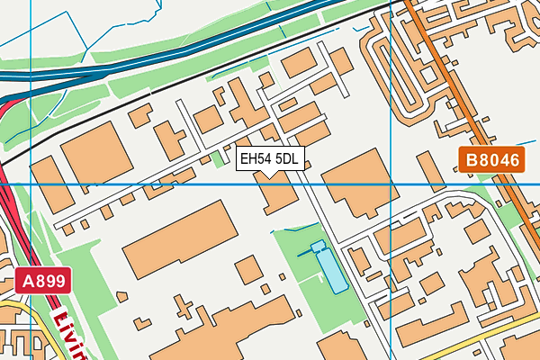 EH54 5DL map - OS VectorMap District (Ordnance Survey)