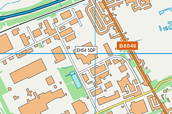 EH54 5DP map - OS VectorMap District (Ordnance Survey)