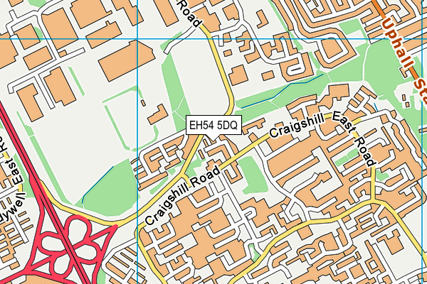 EH54 5DQ map - OS VectorMap District (Ordnance Survey)