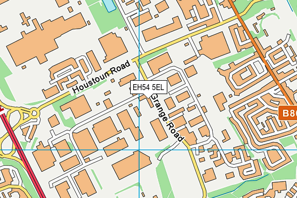 EH54 5EL map - OS VectorMap District (Ordnance Survey)