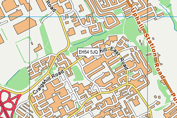 EH54 5JQ map - OS VectorMap District (Ordnance Survey)