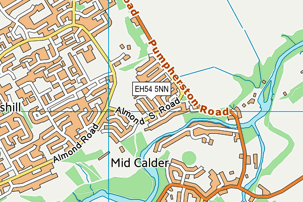 EH54 5NN map - OS VectorMap District (Ordnance Survey)