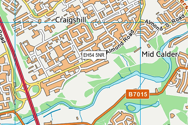 EH54 5NR map - OS VectorMap District (Ordnance Survey)