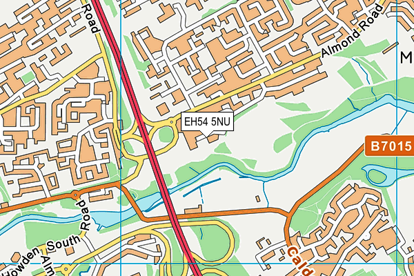 EH54 5NU map - OS VectorMap District (Ordnance Survey)